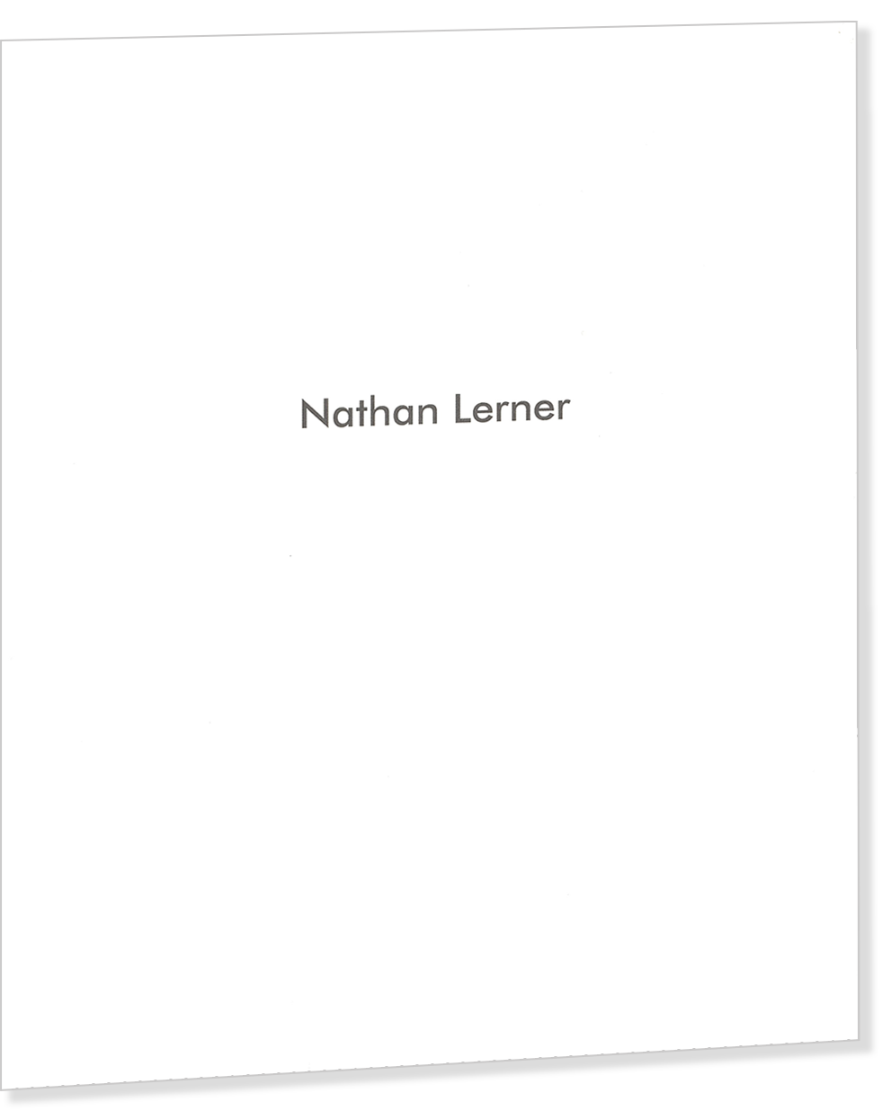 Nathan Lerner Catalogue